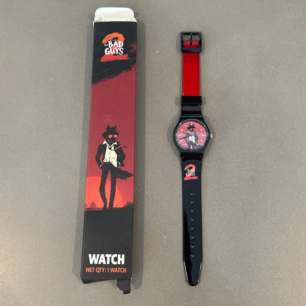 The Bad Guys Black and Red Watch